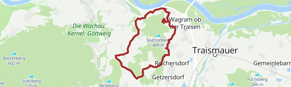 Route map: Variante Weinland